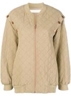 See By Chloé Oversized Bomber Jacket - Green