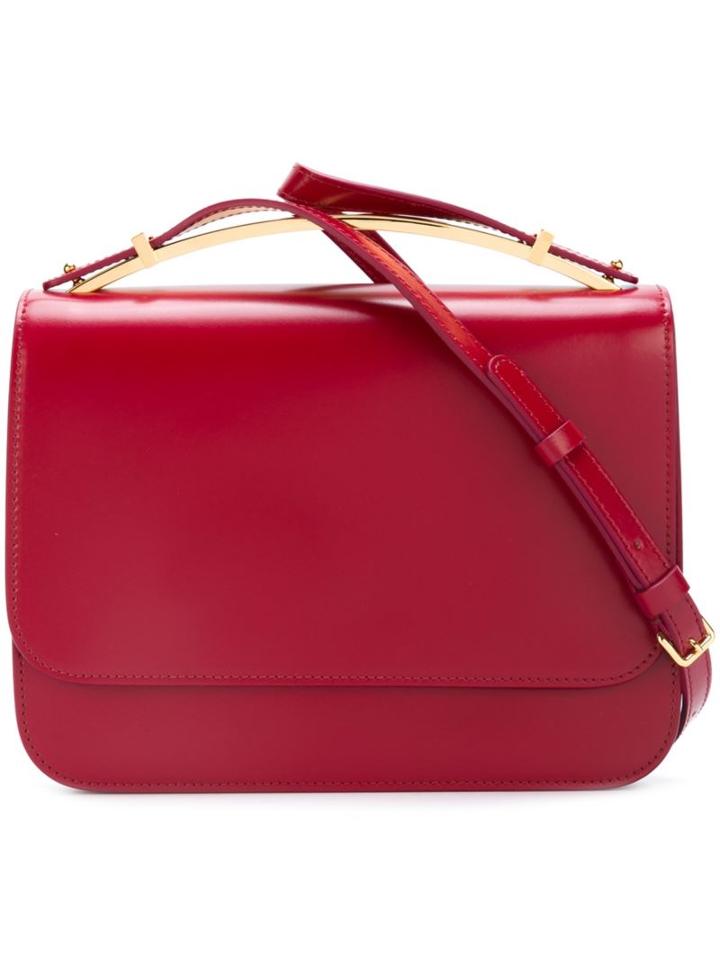 Marni Flap Crossbody Bag, Women's, Red