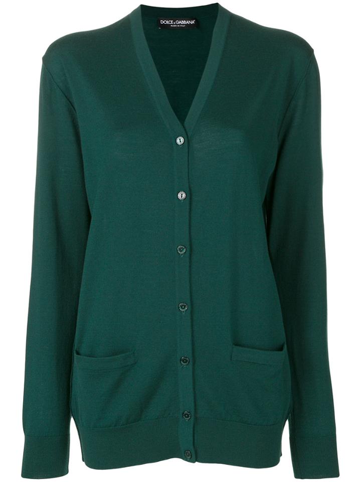 Dolce & Gabbana V-neck Cardigan - Green