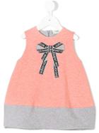 Fendi Kids - Bow Print Dress - Kids - Cotton/spandex/elastane - 12 Mth, Pink/purple