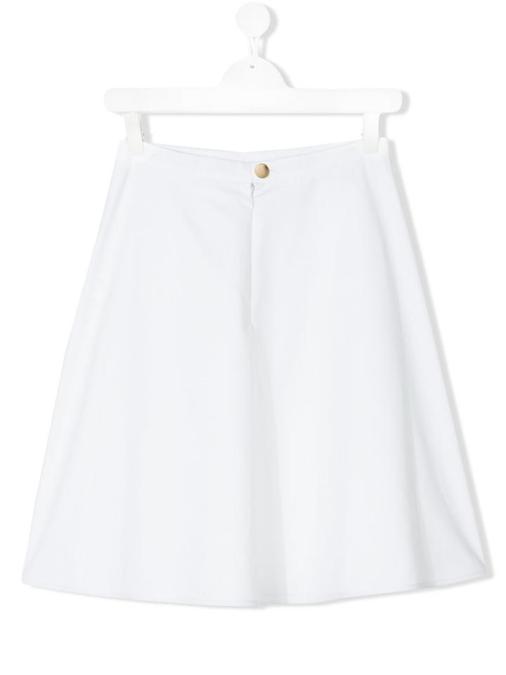Señorita Lemoniez - Pockets Skirt - Kids - Cotton - 14 Yrs, White