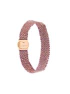 Carolina Bucci 18kt Rose Gold 'woven' Bracelet, Women's, Pink/purple