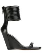Rick Owens Mignon Ankle-strap Wedge Sandals - Black