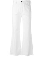 Aries Indy Flare Twill Jeans - White