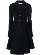 Givenchy Single-breasted Flared Coat - Black