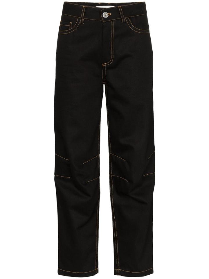 Matthew Adams Dolan Carved Leg Jeans - Black