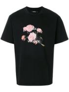 Misbhv Slogan Floral Print T-shirt - Black