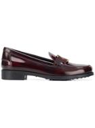 Tod's Buckled Strap Loafers - Red
