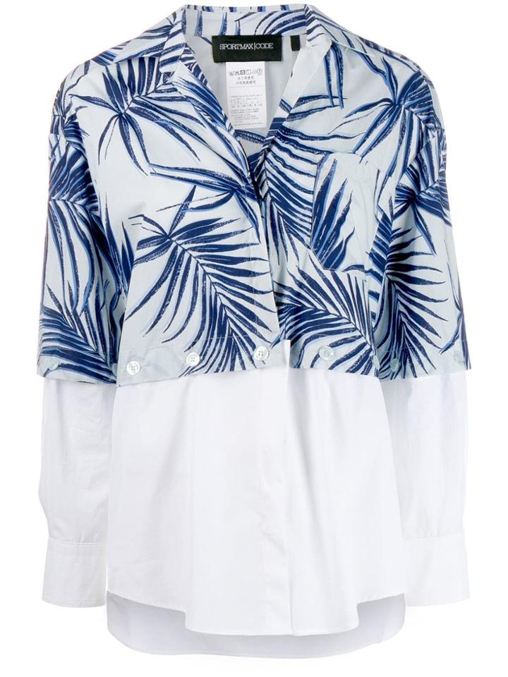 Sport Max Code Teheran Printed Shirt - Blue