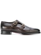 Santoni Monk Shoes - Brown