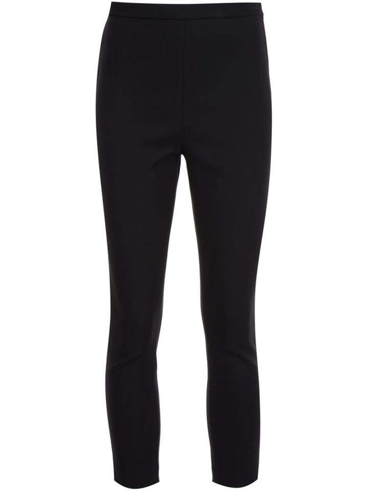Rosetta Getty Cropped Skinny Trousers, Women's, Size: 8, Black, Viscose