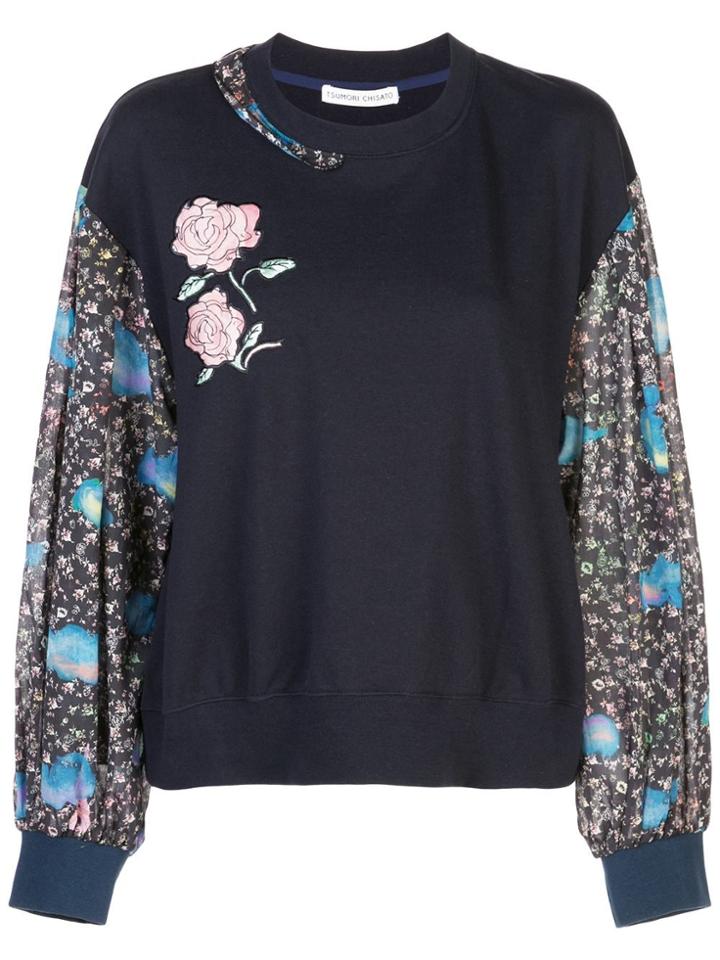 Tsumori Chisato Floral Print Sweater - Blue
