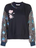Tsumori Chisato Floral Print Sweater - Blue