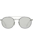 Burberry Top Bar Detail Round Frame Sunglasses - Grey