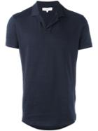 Orlebar Brown Plain Polo Shirt, Men's, Size: Xxl, Blue, Cotton