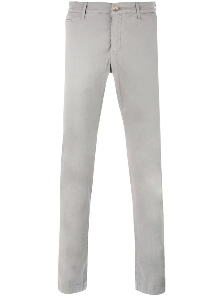 Jacob Cohen Slim-fit Trousers, Men's, Size: 33, Grey, Cotton/spandex/elastane