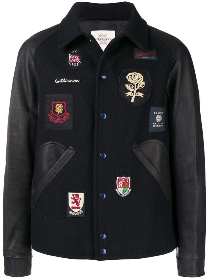 Kent & Curwen Patchwork Shirt Jacket - Blue