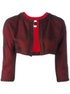 Comme Des Garçons Vintage Sheer Bolero Jacket - Red
