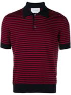 Gucci Striped Polo Shirt, Men's, Size: Medium, Blue, Cotton/cashmere