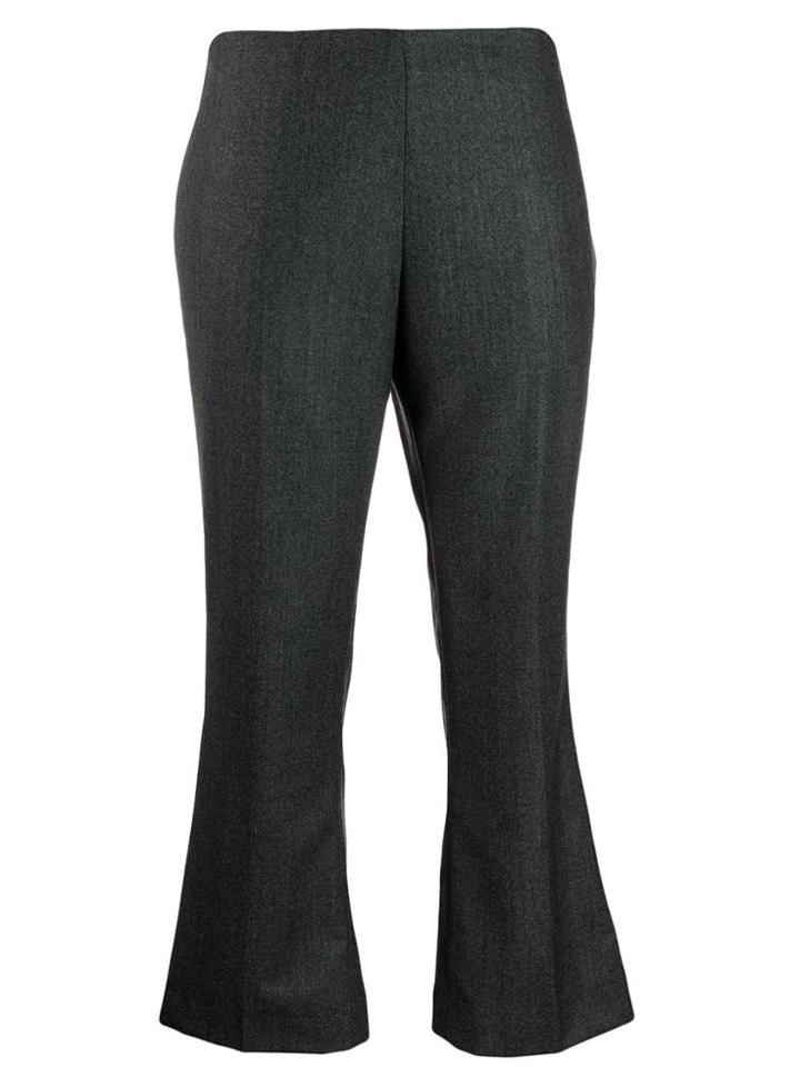 Berwich Cropped Kick-flare Trousers - Grey