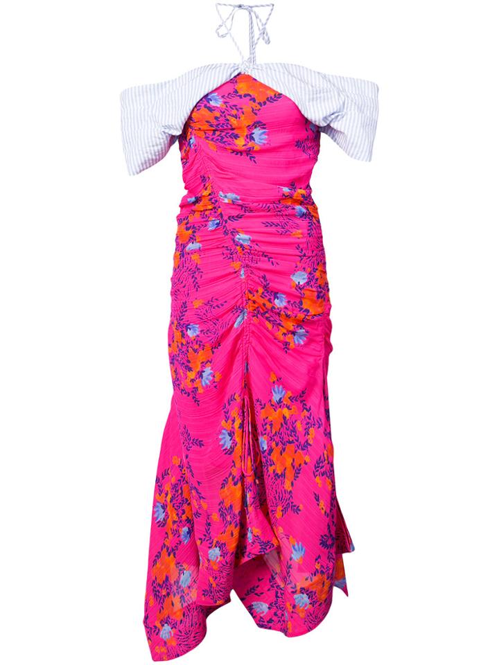 Tanya Taylor Virginia Floral Dress - Pink & Purple