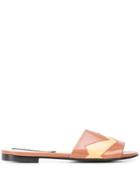 Alberto Fermani Slip-on Low-heel Sandals - Brown