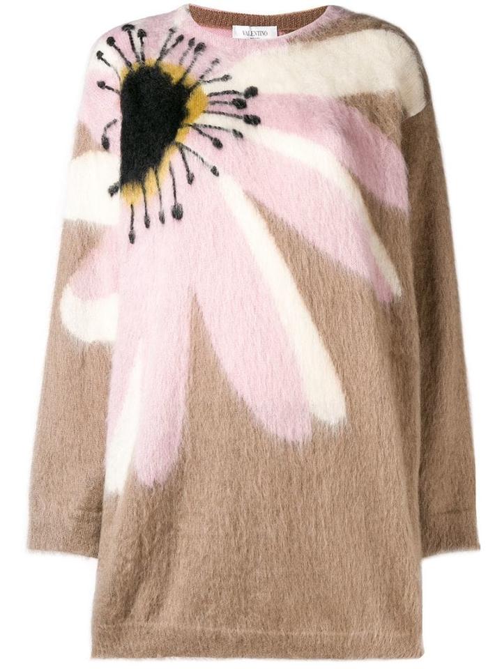 Valentino Floral Intarsia Jumper - Neutrals