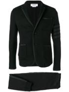 Thom Browne 4-bar Loopback Jersey Suit - Black
