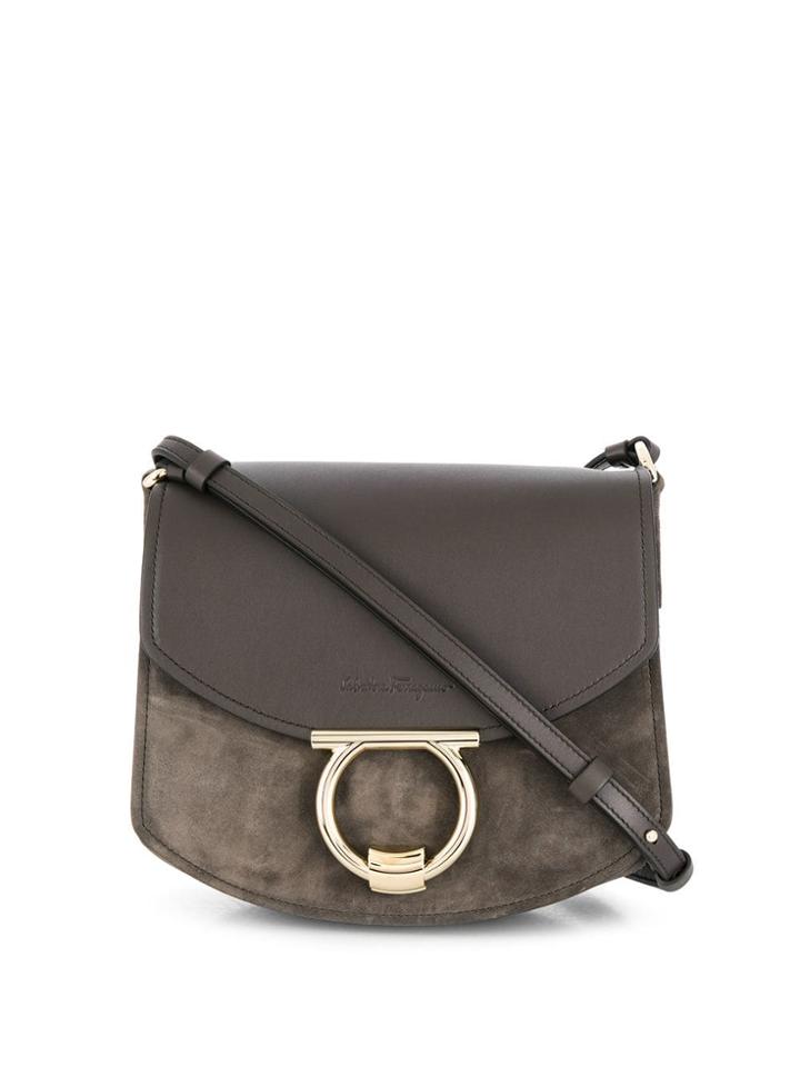 Salvatore Ferragamo Gancini Crossbody Bag - Grey