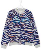 Kenzo Kids Tiger Print Bomber Jacket - Grey