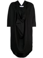 The Celect Flared Poncho Dress - Black