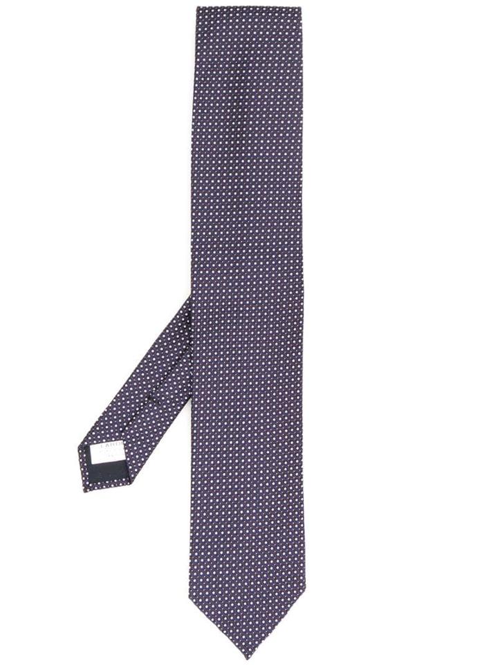 Lardini Spot Print Tie - Blue