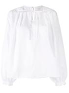 3.1 Phillip Lim Long Sleeve Cutout Poplin Blouse - White