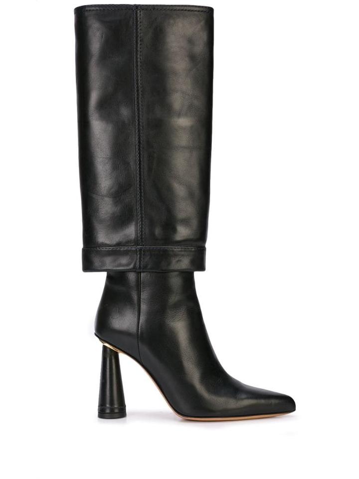 Jacquemus Block Heel Pointed Boots - Black
