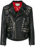 Gucci Stud Embellished Leather Jacket - Unavailable