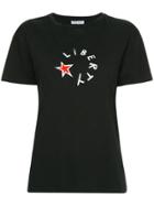 Bella Freud Liberty Star Printed T-shirt - Black