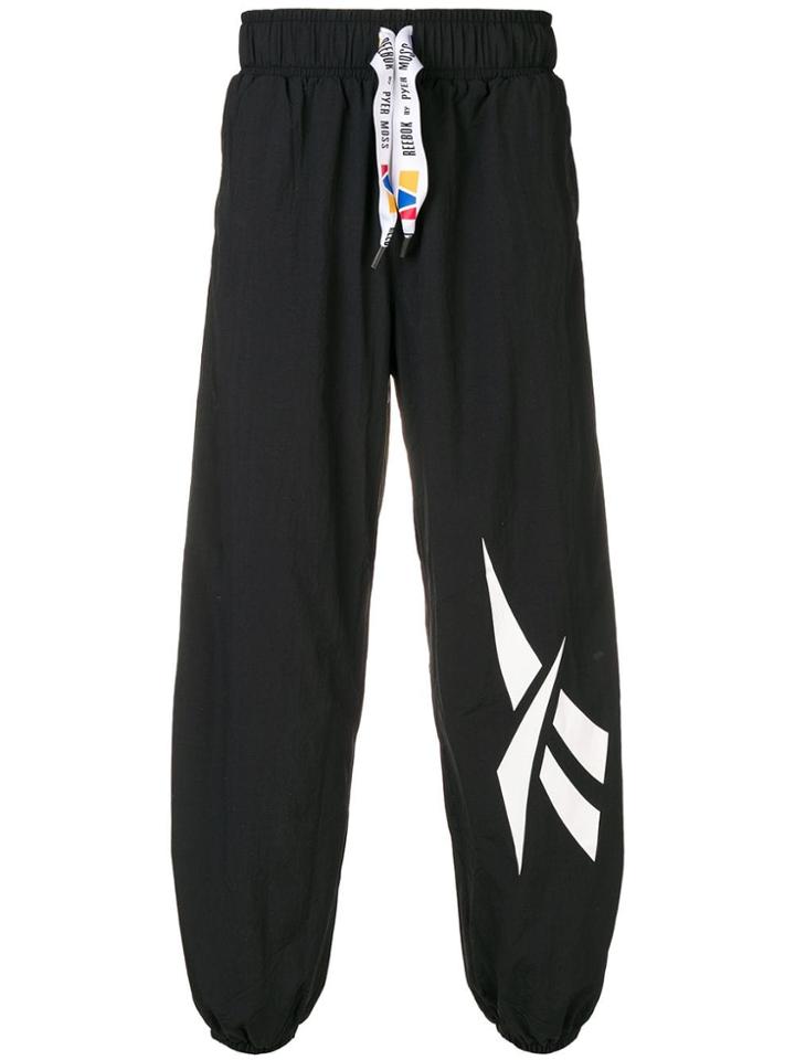Reebok By Pyer Moss Loose Fit Logo Track Pants - Black