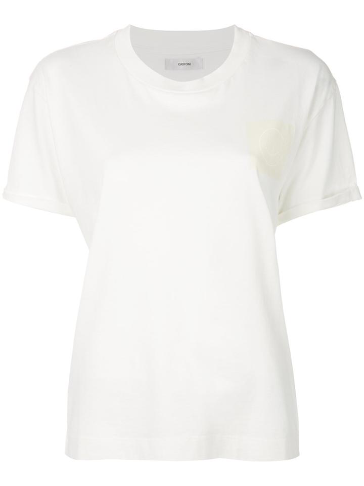 Mauro Grifoni Short-sleeve Fitted T-shirt - White