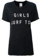 Zoe Karssen 'girls Surf' Print T-shirt, Women's, Size: Xs, Black, Linen/flax/viscose