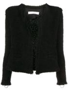Iro Fitted Shearling Jacket - Black
