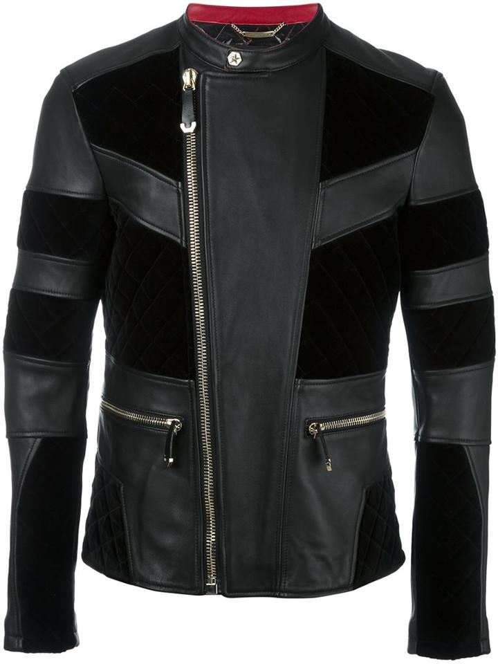 Philipp Plein 'alder' Leather Jacket