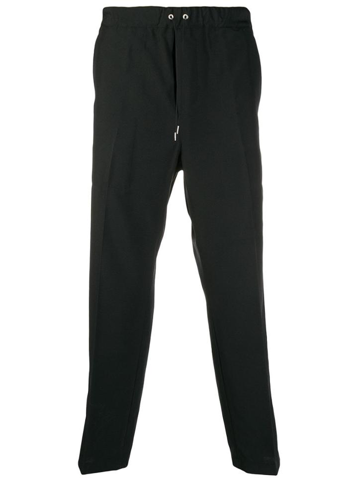 Oamc Cropped Drawstring Trousers - Black