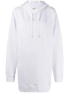 Maison Margiela Logo Print Hoodie Dress - White