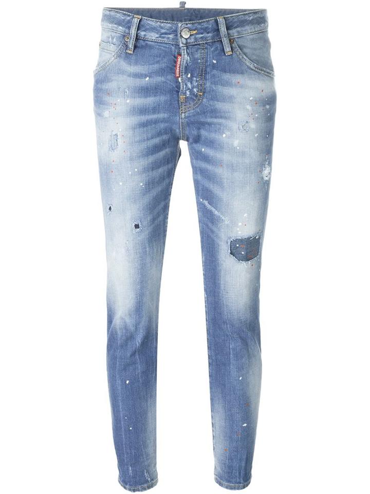 Dsquared2 Cool Guy Jeans, Women's, Size: 40, Blue, Cotton/spandex/elastane/polyester
