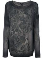 Avant Toi - Abstract Pattern Slim-fit Jumper - Women - Cashmere - L, Grey, Cashmere
