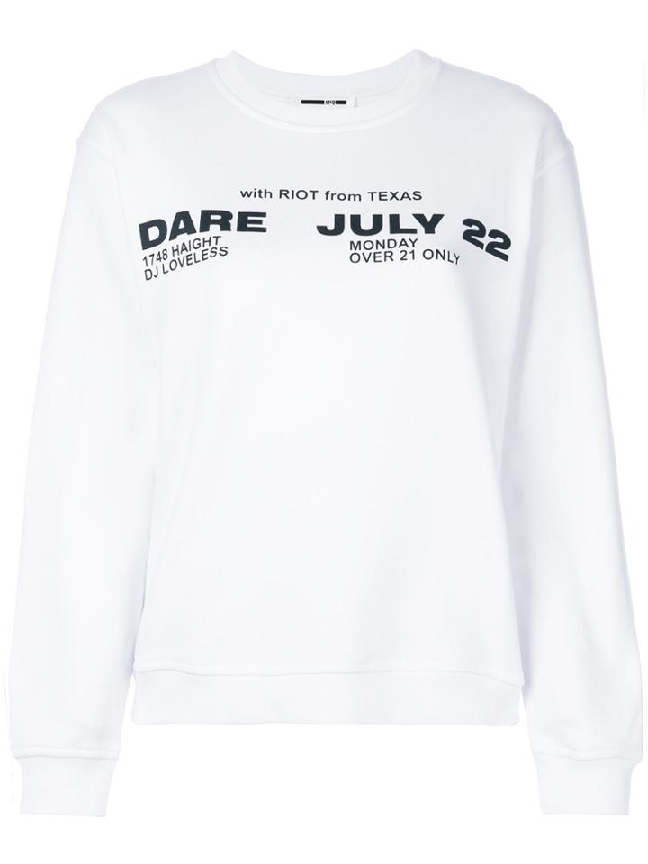 Mcq Alexander Mcqueen Poison Youth Tour Date Jumper - White