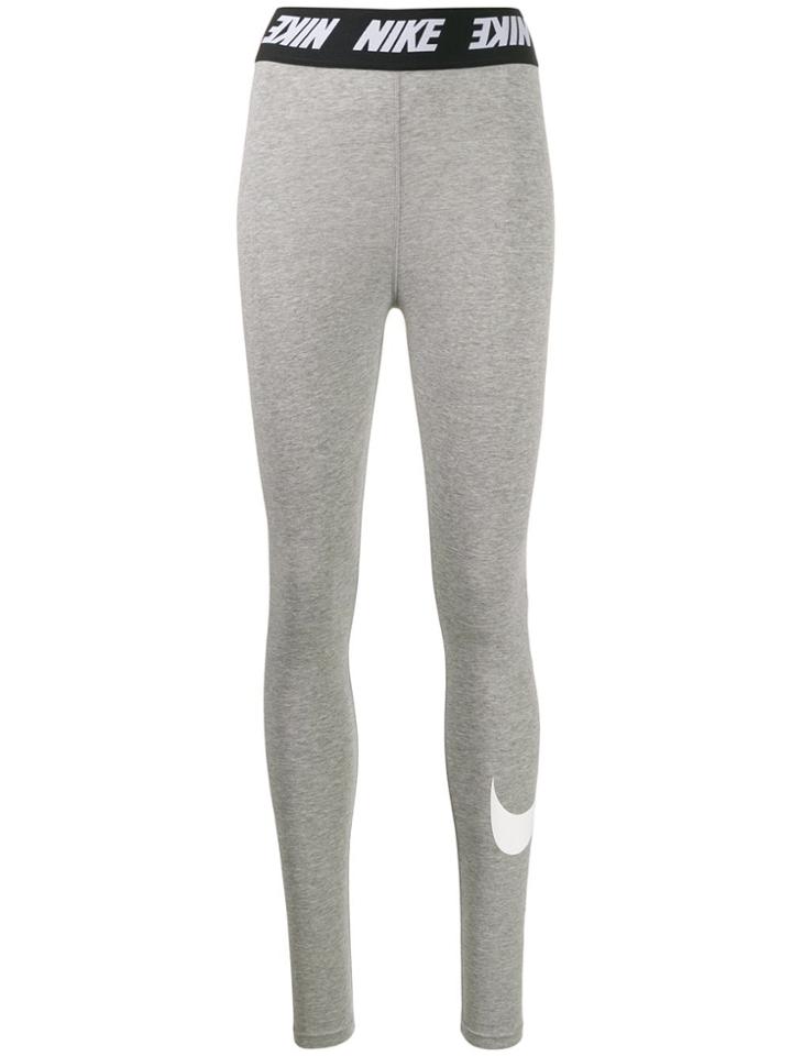 Nike Logo Band Leggings - Grey