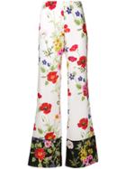 Blugirl Floral Flared Trousers - White