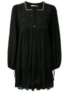 Amen - Embellished Floral Dress - Women - Silk/viscose/pvc/glass - 44, Black, Silk/viscose/pvc/glass