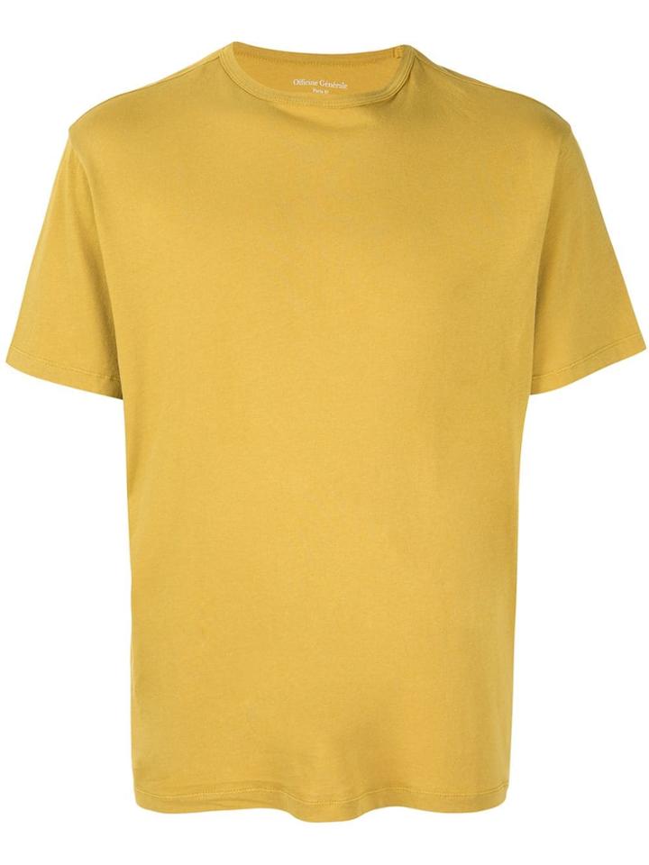 Officine Generale Plain T-shirt - Yellow